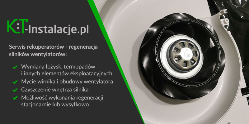 Wymiana łożysk wentylatorów - regeneracja silników EBM PAPST