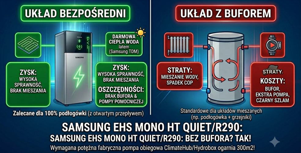 pompa ciepła z buforem czy bez opinie montaż